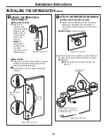 Preview for 20 page of GE 20 Owner'S Manual And Installation Instructions