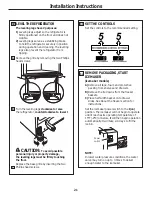 Preview for 21 page of GE 20 Owner'S Manual And Installation Instructions