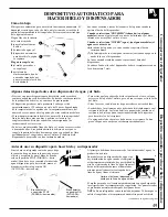 Preview for 49 page of GE 20 Use And Care & Installation Manual