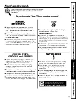 Preview for 23 page of GE 200D2463P002 Owner'S Manual & Installation Instructions