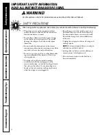 Preview for 2 page of GE 200D2600P001 Owner'S Manual And Installation