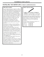 Preview for 25 page of GE 200D8074P037 Owner'S Manual And Installation