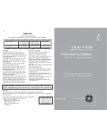 Preview for 1 page of GE 200D9262P001 Owner'S Manual