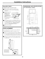 Предварительный просмотр 24 страницы GE 21 Owner'S Manual And Installation