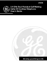 GE 21006 User Manual предпросмотр