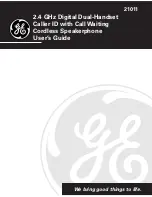 GE 21011 User Manual preview