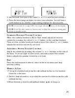 Preview for 21 page of GE 21025/26 User Manual