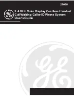 Предварительный просмотр 1 страницы GE 21098 User Manual