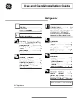 Preview for 1 page of GE 22 Models Use And Care & Installation Manual