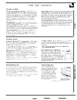 Preview for 11 page of GE 22 Models Use And Care & Installation Manual