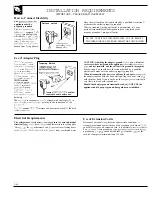 Preview for 14 page of GE 22 Models Use And Care & Installation Manual