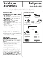 Предварительный просмотр 16 страницы GE 22 Owner'S Manual And Installation Instructions