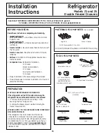 Preview for 15 page of GE 225D1804P001 Owner'S Manual And Installation Instructions