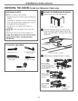 Preview for 27 page of GE 225D1804P001 Owner'S Manual And Installation Instructions