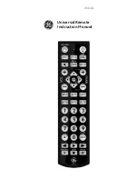 GE 24116 - 4 - Device Universal Remote Instruction Manual preview