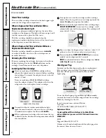 Preview for 6 page of GE 25 and 27 Owner'S Manual