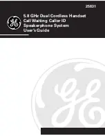 Preview for 1 page of GE 25831 User Manual