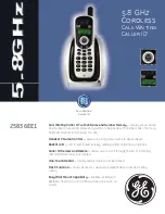 GE 25836EE1 Specifications preview