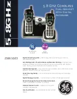 Preview for 1 page of GE 25861GE3 Specifications