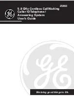 Preview for 1 page of GE 25893 User Manual