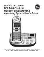 GE 27907 Series User Manual preview