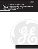 Preview for 1 page of GE 27957 User Manual