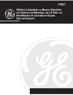 Предварительный просмотр 51 страницы GE 27957 User Manual