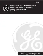 Preview for 1 page of GE 27959 User Manual