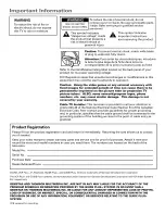 Preview for 2 page of GE 27GT630 User Manual