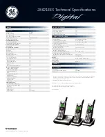 Preview for 2 page of GE 28021EE3 Specifications