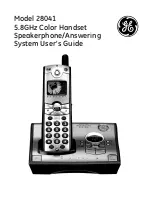 Preview for 1 page of GE 28041 Series User Manual