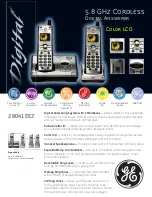 GE 28041EE2 Specifications preview