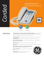 GE 29385GE1 Specifications preview