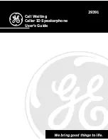 Preview for 1 page of GE 29391 User Manual