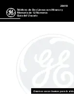 Предварительный просмотр 25 страницы GE 29418 User Manual