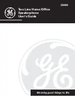 Preview for 1 page of GE 29484 User Manual