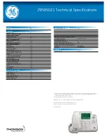 Предварительный просмотр 2 страницы GE -295861 - Corded Desktop CID Itad Specifications