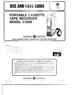 GE 3-5308 Use And Care Manual preview
