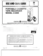 Предварительный просмотр 1 страницы GE 3-5308 Use And Care Manual