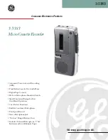 Preview for 1 page of GE 3-5383 Specifications