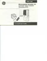 GE 3-5385 Use And Care Manual preview