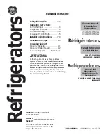 Preview for 1 page of GE 3 Cubic Foot Owner'S Manual & Installation Instructions