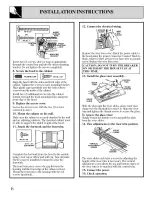 Preview for 6 page of GE 30" Vented Hood Use And Care & Installation Manual