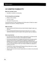 Preview for 58 page of GE 31GT720 User Manual