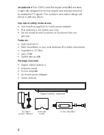 Preview for 2 page of GE 33691 ultra-flat digital amplified antenna User Manual