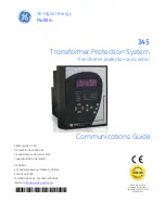 Preview for 1 page of GE 345 Communications Manual