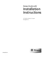 GE 36? Built-In Bottom-FreezerRefrigerators Installation Instructions Manual preview