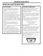 Предварительный просмотр 2 страницы GE 36 Ceramic Cooktop Installation Instructions Manual
