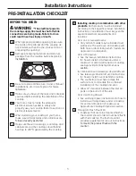 Preview for 3 page of GE 36 Ceramic Cooktop Installation Instructions Manual