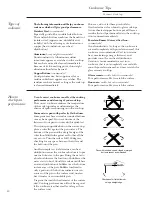 Preview for 10 page of GE 36 Ceramic Cooktop Use And Care Manual